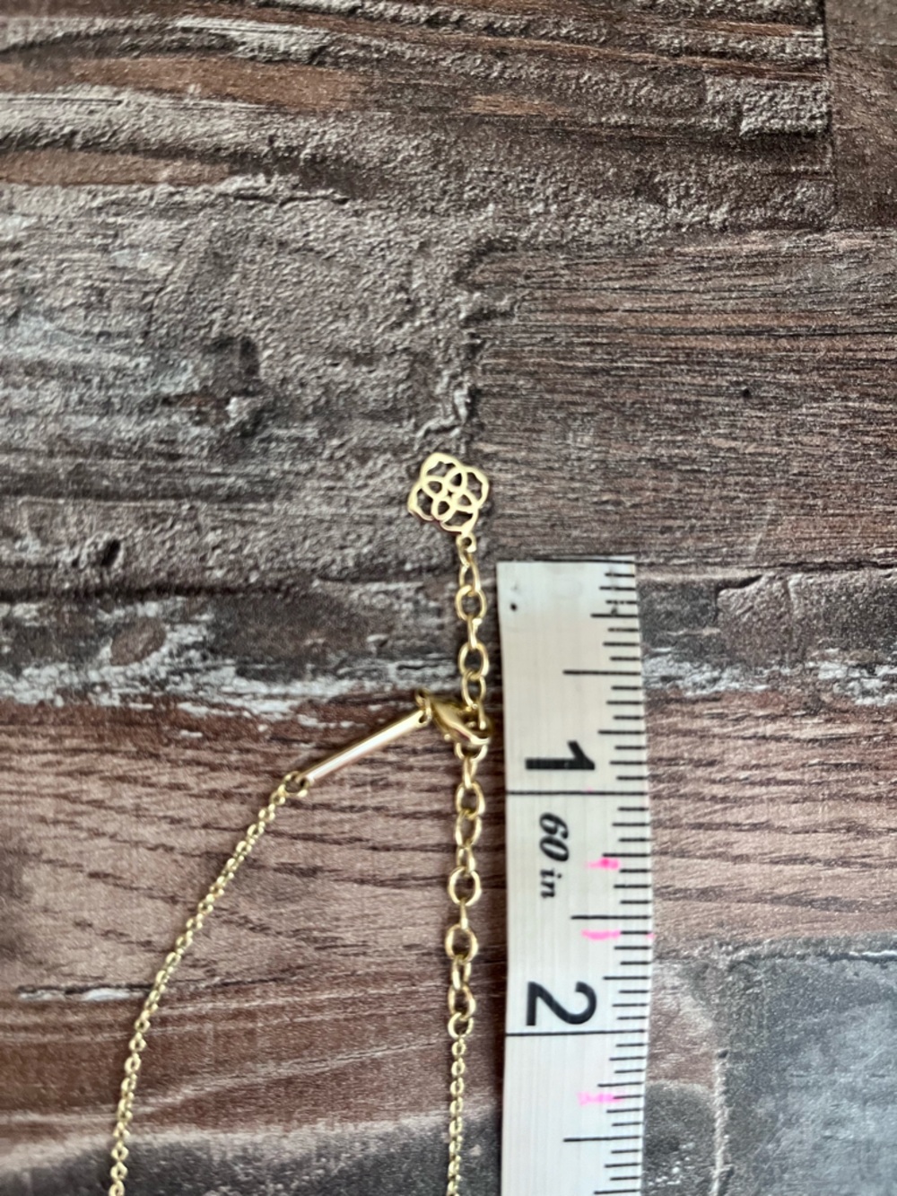 SALE! Kendra Scott Gold Elisa Platinum Druzy Pendant Necklace! - Picture 6 of 8
